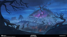 Concept art of Medusa Forest from the video game Immortals Fenyx Rising by Fernanders Sam