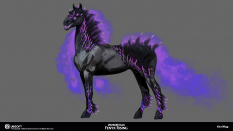 Concept art of Nightmare from the video game Immortals Fenyx Rising by Kira Wigg