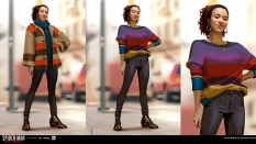 Concept art of Phin Clothing from the video game Spider Man Miles Morales by John Staub