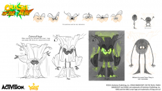 Concept art of Thorn Thing from the video game Crash Bandicoot On The Run by Aurelia De Bouard