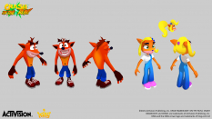 Concept art of Classic Costume from the video game Crash Bandicoot On The Run by Richard Partridge