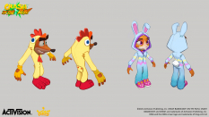Concept art of Easter Custome from the video game Crash Bandicoot On The Run by Anna Azarova