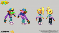 Concept art of Party Custome from the video game Crash Bandicoot On The Run by Anna Azarova