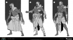 Concept art of Grey Ones Concepts from the video game Conan Exiles by Filipe Augusto