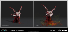 Concept art of Blood Moon Beast from the video game Conan Exiles by Filipe Augusto