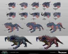 Concept art of Lloigor Creature from the video game Conan Exiles by Filipe Augusto
