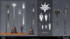 Concept art of Grey Ones Assets from the video game Conan Exiles by Filipe Augusto