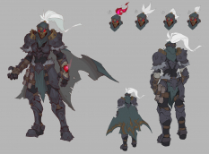 Concept art of Nephilim Caster from the video game Darksiders Genesis by Baldi Konijn