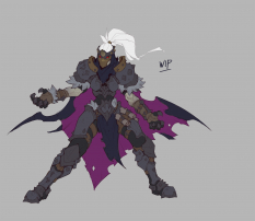 Concept art of Nephilim Caster from the video game Darksiders Genesis by Baldi Konijn