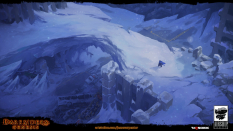 Concept art of Early Environment Concept from the video game Darksiders Genesis by Jesse Carpenter