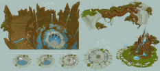 Concept art of Eden Exploration from the video game Darksiders Genesis by Baldi Konijn
