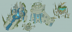 Concept art of Eden Exploration from the video game Darksiders Genesis by Baldi Konijn