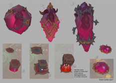 Concept art of Dis Crystal from the video game Darksiders Genesis by Baldi Konijn