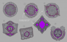 Concept art of Dungeon Portal from the video game Darksiders Genesis by Baldi Konijn