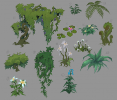 Concept art of Eden Plants from the video game Darksiders Genesis by Baldi Konijn