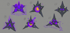 Concept art of Strife's Caltrops from the video game Darksiders Genesis by Baldi Konijn