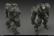 Concept art of Dominion Heavy Exo from the video game Anthem by Alex Figini
