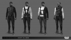 Concept art of The Fixer Sketches from the video game Rogue Company by Will Burns