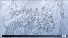 Concept art of Tutorial Map from the video game Rogue Company by Spencer Parke