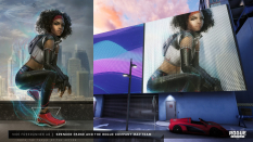 Concept art of Vice Freerunner Ad from the video game Rogue Company by Spencer Parke