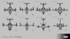 Concept art of Dropship from the video game Rogue Company by Trevor Brown