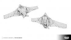 Concept art of Wingsuit from the video game Rogue Company by Trevor Brown