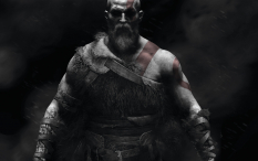 Concept art of Kratos from the video game God Of War by Dela Longfish