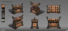 Concept art of Common Chest from the video game God Of War by Jin Kim