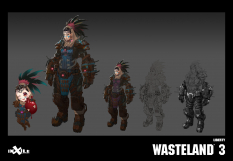 Concept art of Liberty from the video game Wasteland 3 by Dan Glasl