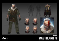 Concept art of Patriarch from the video game Wasteland 3 by Dan Glasl
