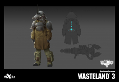 Concept art of Steeltown Foreman from the video game Wasteland 3 by Dan Glasl
