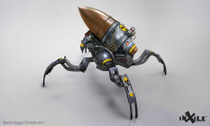 Concept art of Bomb Hopper from the video game Wasteland 3 by Tj Frame