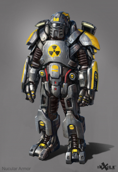 Concept art of Nucular Armor from the video game Wasteland 3 by Tj Frame