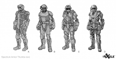 Concept art of Spectrum Armor from the video game Wasteland 3 by Tj Frame