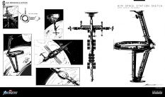 Concept art of Aim Space Station from the video game Marvel's Avengers by Gustavo Henrique Mendonca
