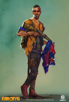 Concept art of Dani Rojas from the video game Far Cry 6 by Paul Leli