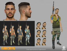 Concept art of Julio from the video game Far Cry 6 by Steve Hong