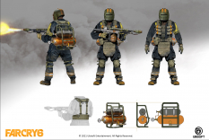 Concept art of Military Flamer from the video game Far Cry 6 by Steve Hong