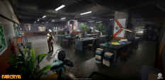 Concept art of Office Room from the video game Far Cry 6 by Brian Zuleta