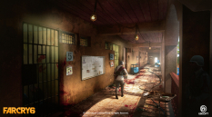 Concept art of Prison Hallway from the video game Far Cry 6 by Stephanie Lawrence