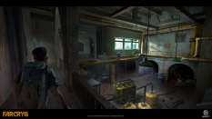Concept art of Torture Room from the video game Far Cry 6 by Ying Ding
