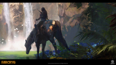 Concept art of Waterfall from the video game Far Cry 6 by Ying Ding