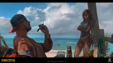 Concept art of Beach Prank from the video game Far Cry 6 by Ying Ding