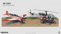 Concept art of Army Air Force from the video game Far Cry 6 by Ying Ding