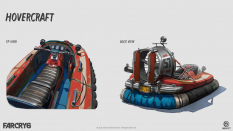 Concept art of Hovercraft from the video game Far Cry 6 by Ying Ding