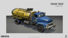 Concept art of Poison Truck from the video game Far Cry 6 by Ying Ding