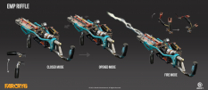 Concept art of Emp Rifle from the video game Far Cry 6 by Miguel Angel Mendez