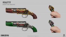 Concept art of Roulette Skins from the video game Far Cry 6 by Ying Ding