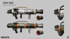 Concept art of Space Race Skins from the video game Far Cry 6 by Ying Ding