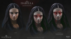 Concept art of Captain Isabella from the video game New World by Stuart Kim